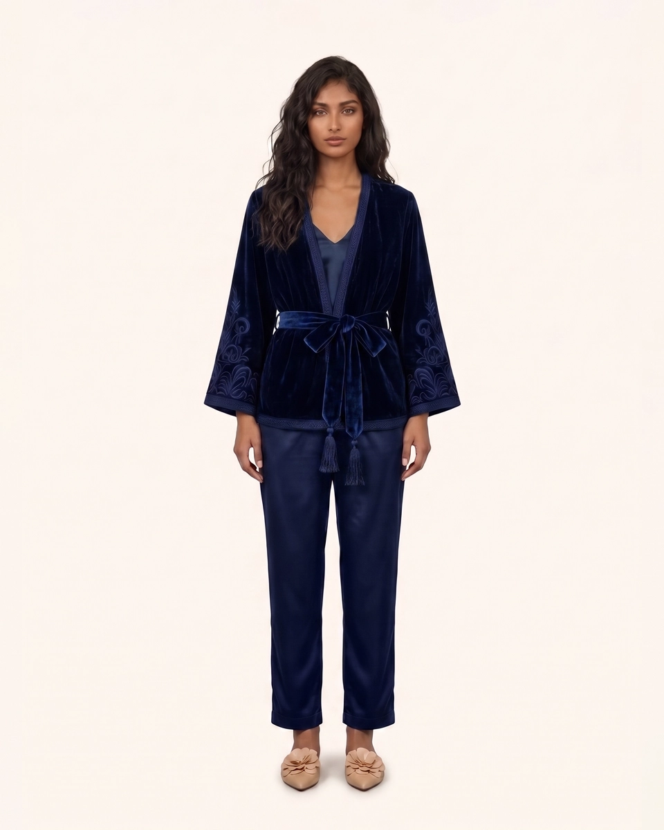 Terre & Ciel Set in Royal Blue, matching sets by Maison K-Loh