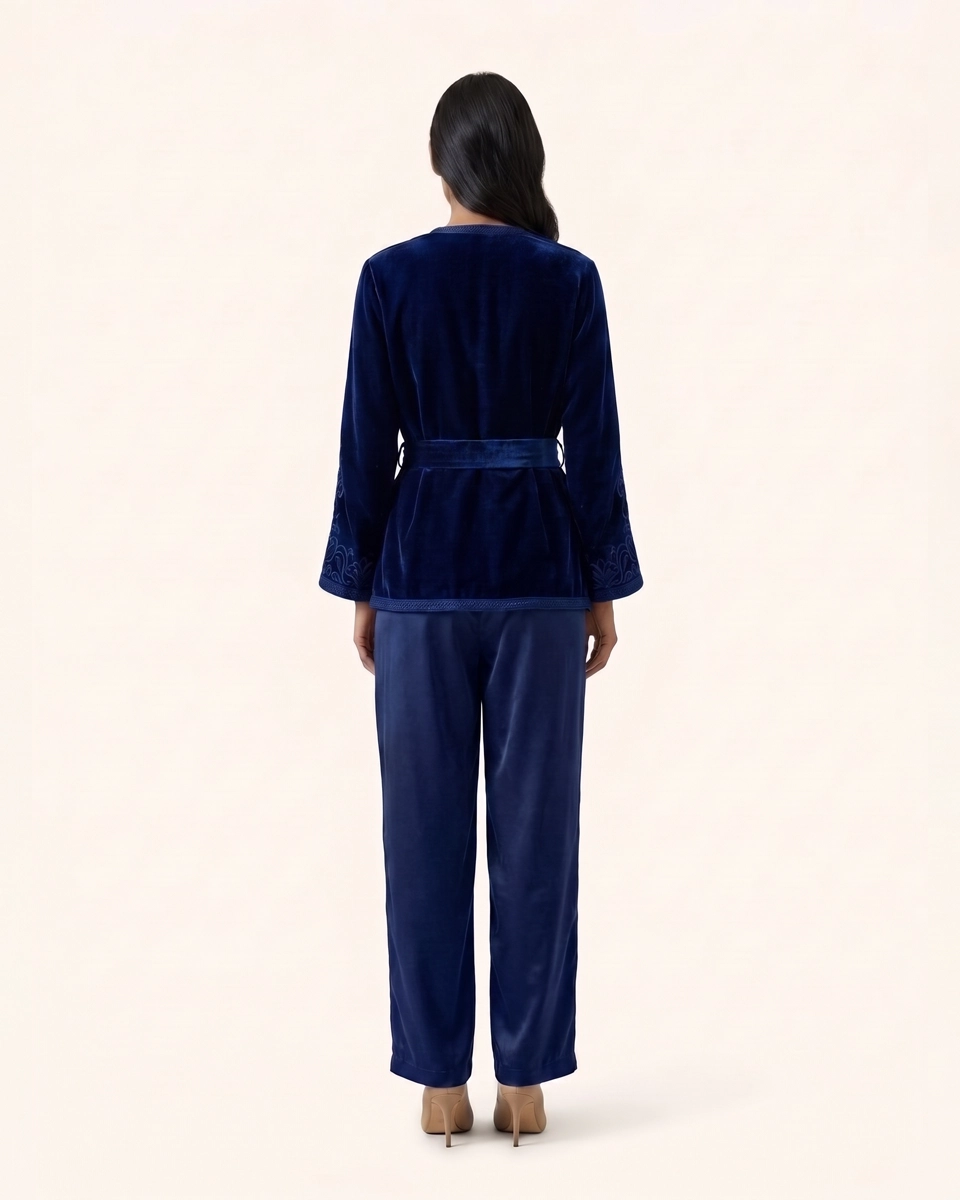 Terre & Ciel Set in Royal Blue, matching sets by Maison K-Loh, view 2
