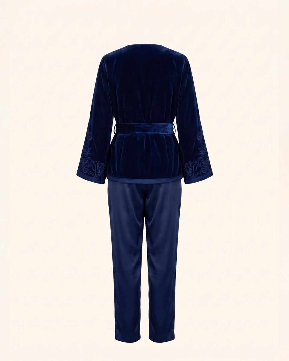 Terre & Ciel Set in Royal Blue, matching sets by Maison K-Loh, view 4