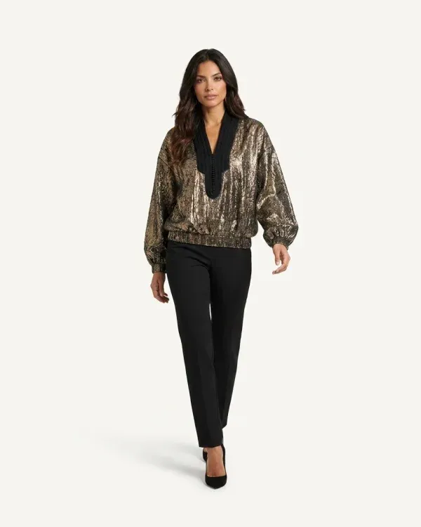 Beldi Moonlight Silk Blouse, silk tops by Maison K-Loh