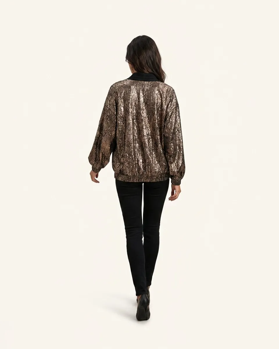 Beldi Moonlight Silk Blouse by Maison K-Loh, view 2