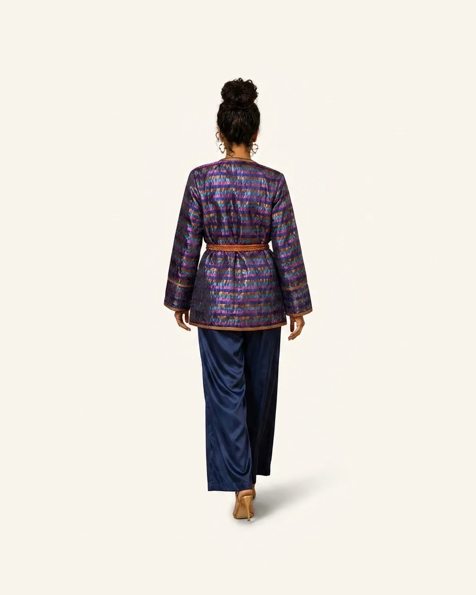 Bleu Andalou Set by Maison K-Loh, view 2