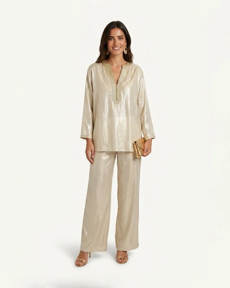 Dhahab Silk Ensemble, silk matching sets by Maison K-Loh
