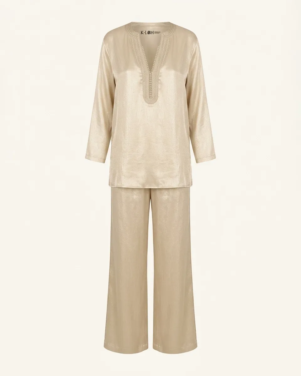 Dhahab Silk Ensemble by Maison K-Loh, view 3