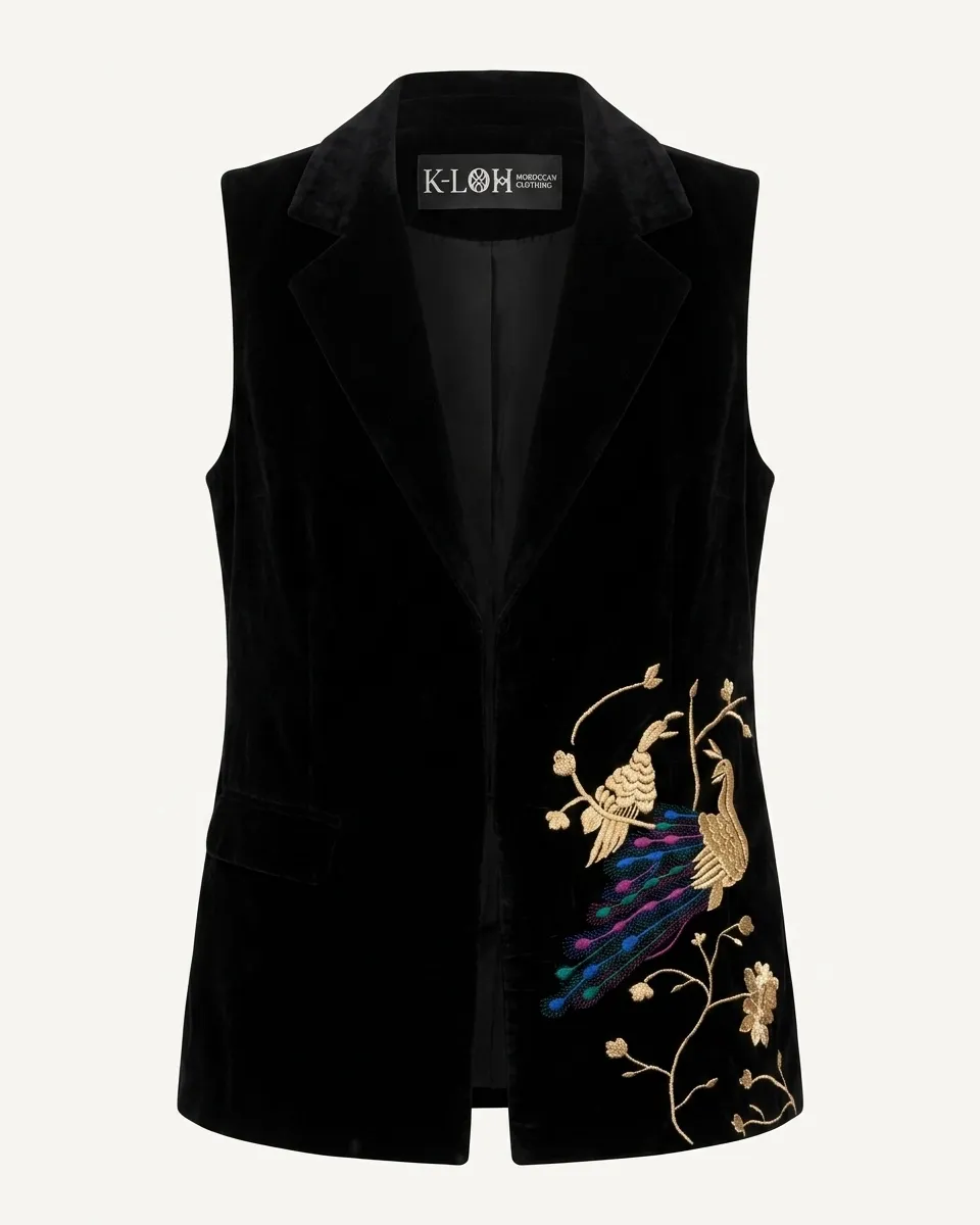 Majestic Plume Vest by Maison K-Loh, view 3
