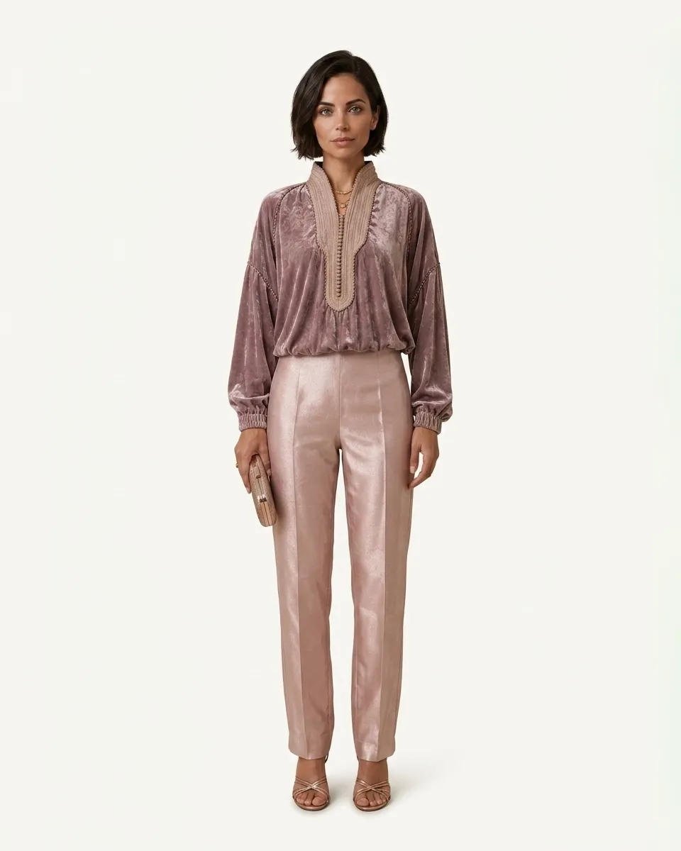 Rosee Velvet Ensemble, velvet matching sets by Maison K-Loh