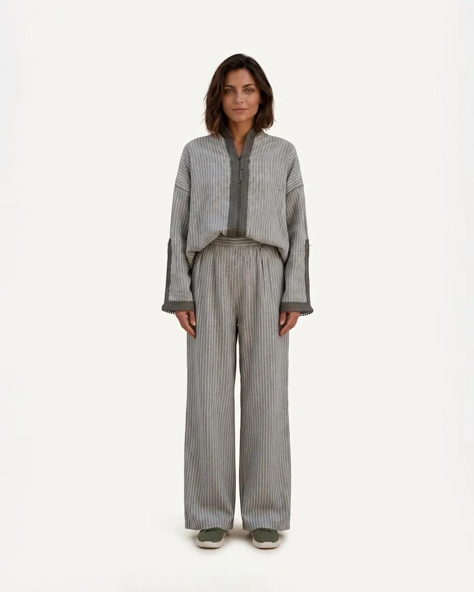 Sahar Linen Ensemble, linen matching sets by Maison K-Loh