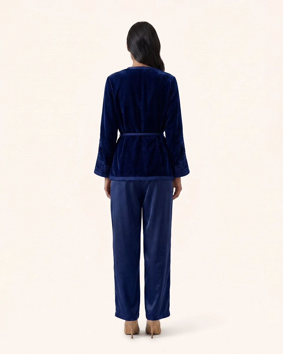 Terre & Ciel Set in Royal Blue, matching sets by Maison K-Loh, view 2
