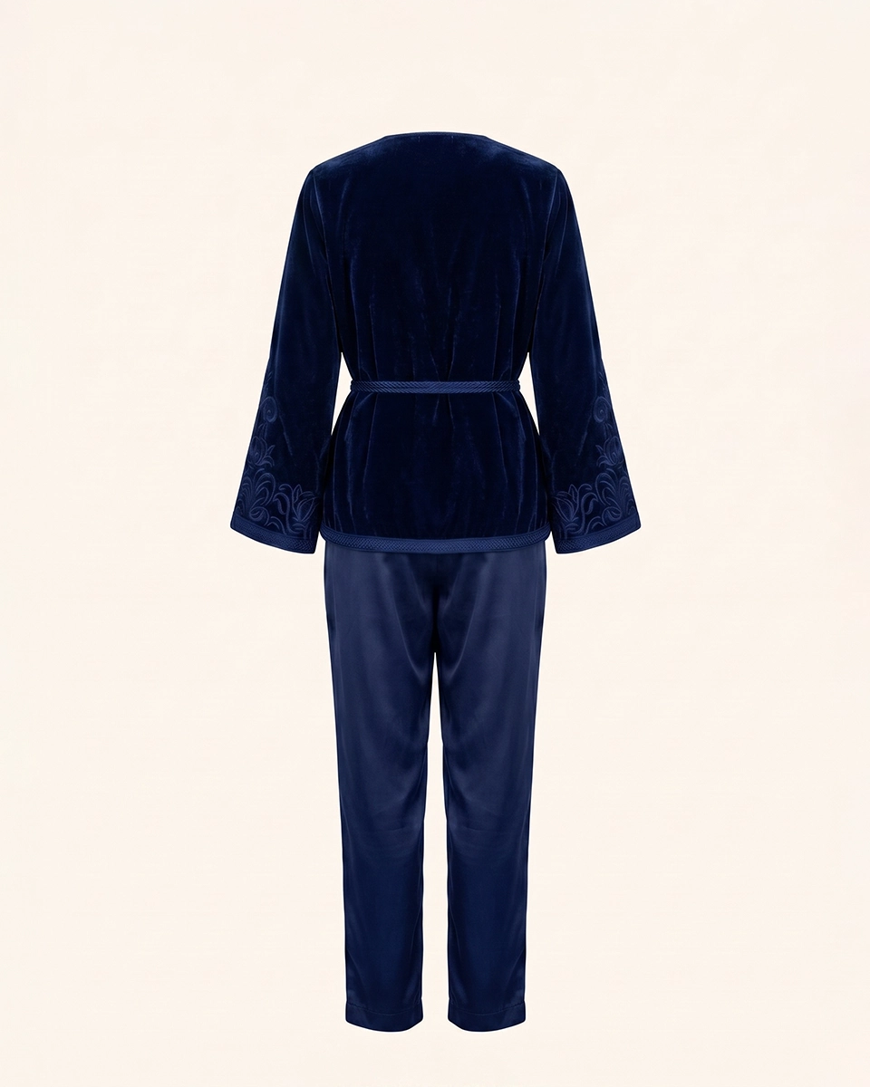 Terre & Ciel Set in Royal Blue, matching sets by Maison K-Loh, view 4