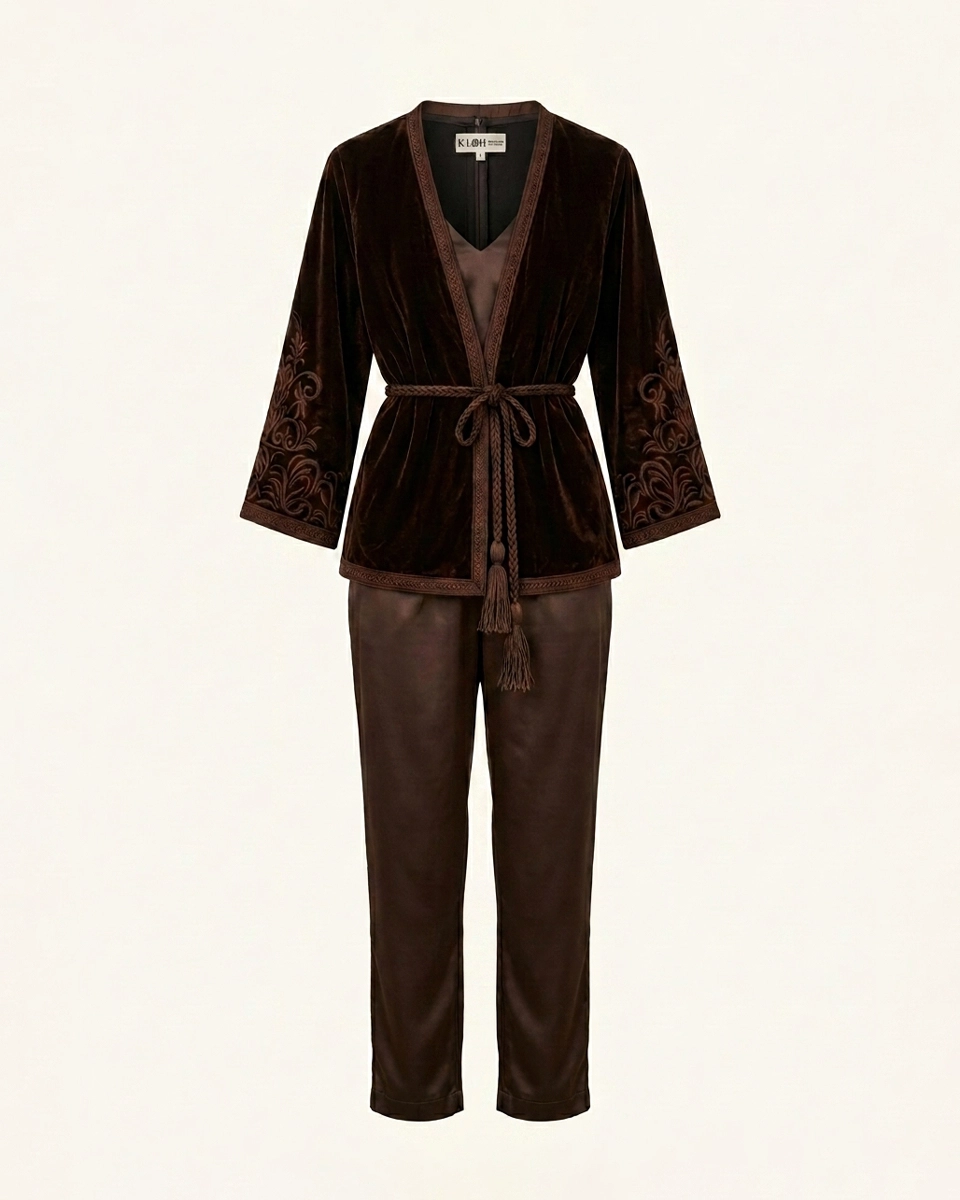 Terre & Ciel Set in Terre Brune, matching sets by Maison K-Loh, view 3