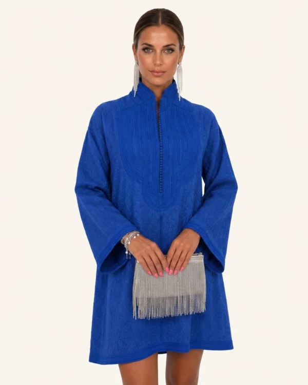 The Bleu Majorelle, silk dresses by Maison K-Loh
