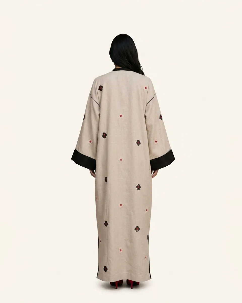 Timeless Linen Caftan by Maison K-Loh, view 2