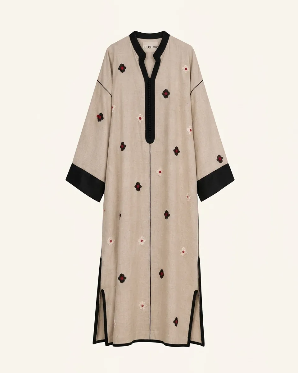 Timeless Linen Caftan by Maison K-Loh, view 3