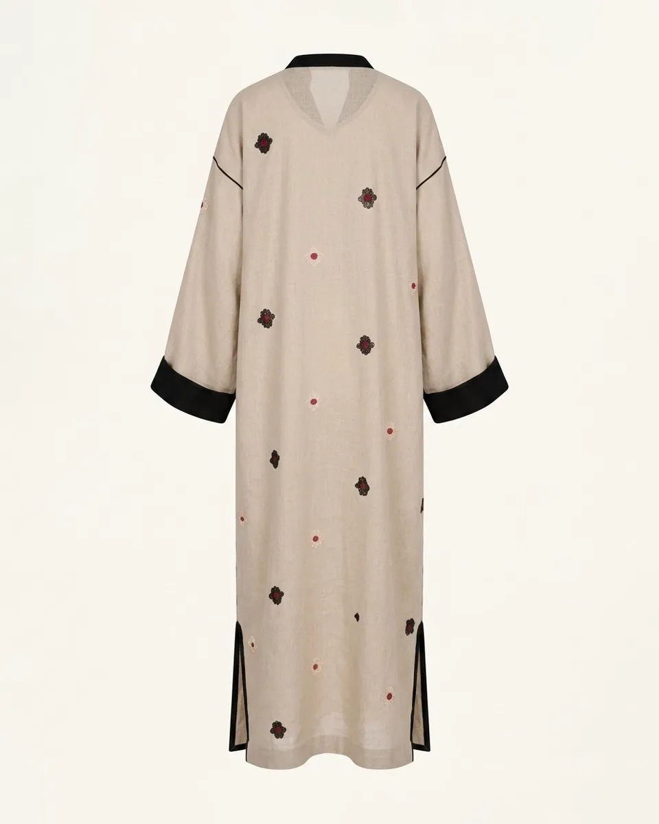Timeless Linen Caftan by Maison K-Loh, view 4
